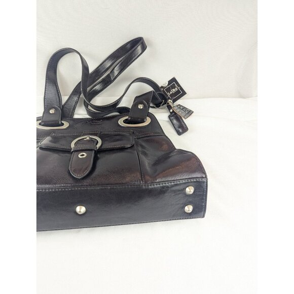 La‎ Diva Brown Leather Purse Handbag Medium Shoulder Bag NWT - Picture 16 of 16